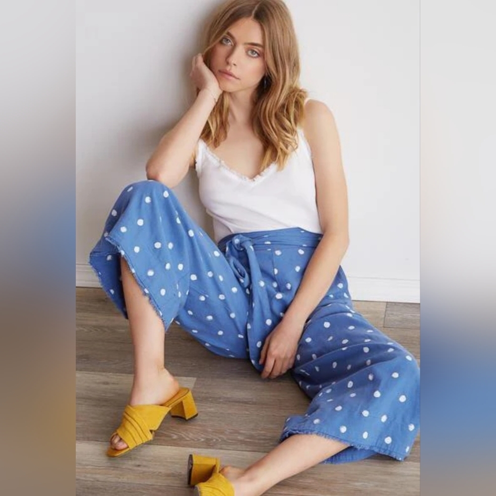 Anthropologie by Cloth & Stone Bella Dahl Belted High Waisted Crop Pant